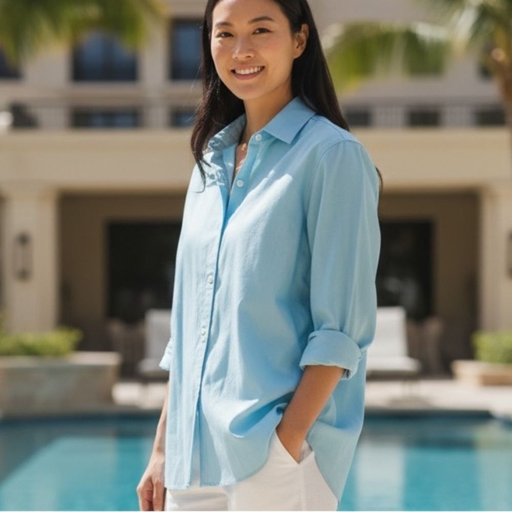 Ralph Lauren Light Blue Casual Button-Down Shirt